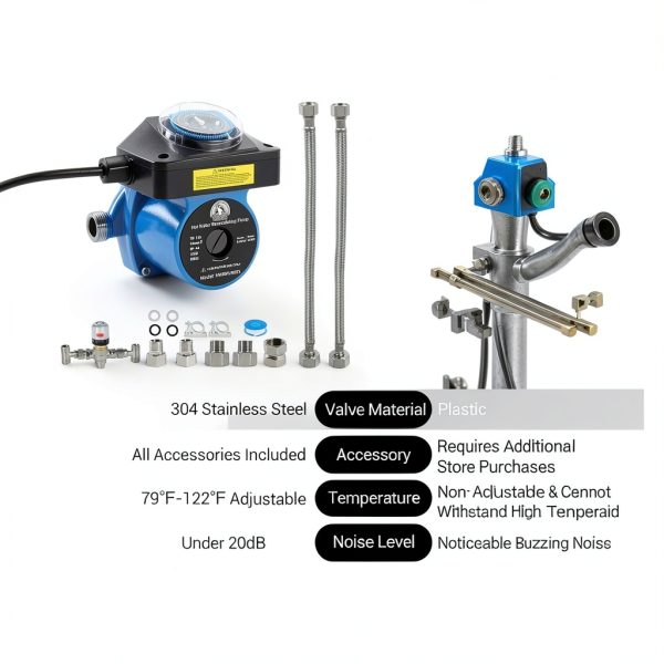 VERIWIS Hot Water Recirculating Pump Stainless Steel Instant-1