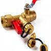 LIULO TOOL Water Heater Service Valve Kit Brass Full Port-3