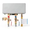 Janhemei 3/4 Inch Water Heater Valve Kit Brass Lead-4
