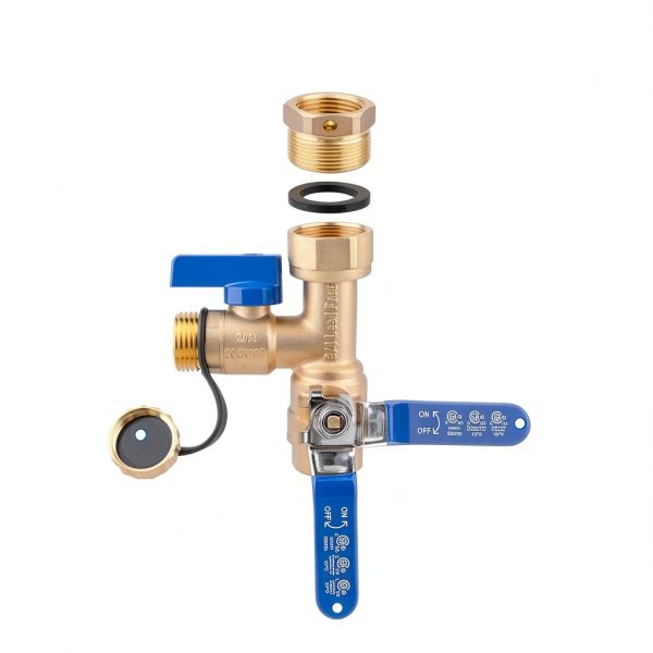 Janhemei 3/4 Inch Water Heater Valve Kit Brass Lead-2