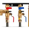 LIULO TOOL Water Heater Service Valve Kit Brass Full Port-4