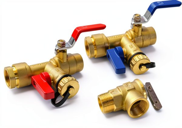LIULO TOOL Water Heater Service Valve Kit Brass Full Port-1