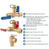 Janhemei 3/4 Inch Water Heater Valve Kit Brass Lead-6