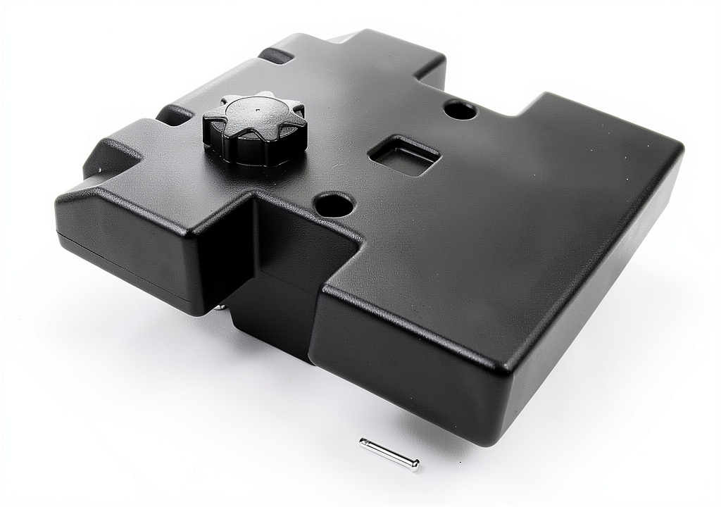 Jetuplus 3.5-gallon fuel tank installed on a lawn mower