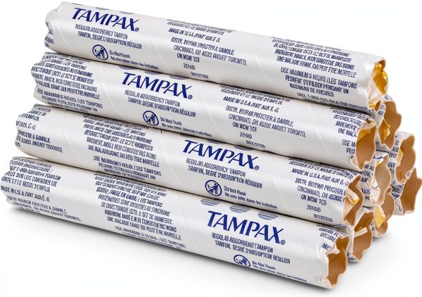 Hospeco Tampax Tampons T500 7 Count LeakGuard Skirt Anti Slip Grip-0