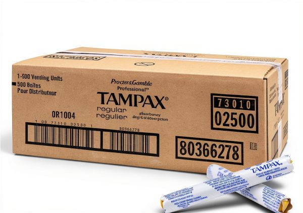 Hospeco Tampax Tampons T500 7 Count LeakGuard Skirt Anti Slip Grip-4