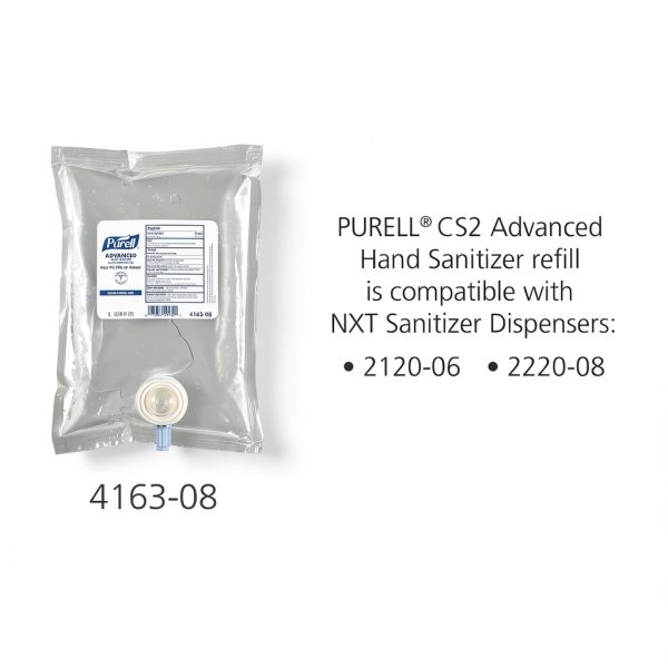 PURELL Advanced Hand Sanitizer Fragrance Free 1000 mL Pack of 8-3