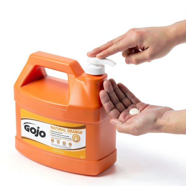 GOJO Natural Orange Pumice Hand Cleaner 64 Fl Oz Quick‑Acting Lotion-2