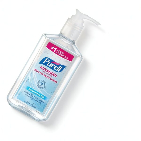 PURELL Advanced Hand Sanitizer Refreshing Gel, Clean Scent, 12 fl oz Pump Bottle (Pack of 12) - 3659-12-5