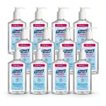 PURELL Advanced Hand Sanitizer Refreshing Gel, Clean Scent, 12 fl oz Pump Bottle (Pack of 12) - 3659-12-0