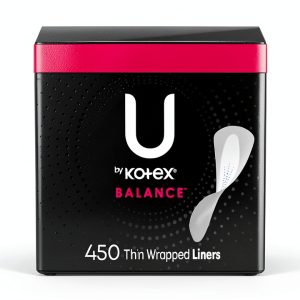 U by Kotex Balance Daily Wrapped Panty Liners Absorbency 450 Count-0