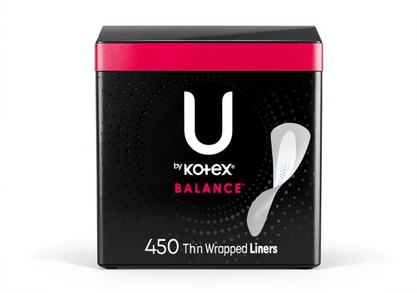 U by Kotex Balance Daily Wrapped Panty Liners Absorbency 450 Count-0