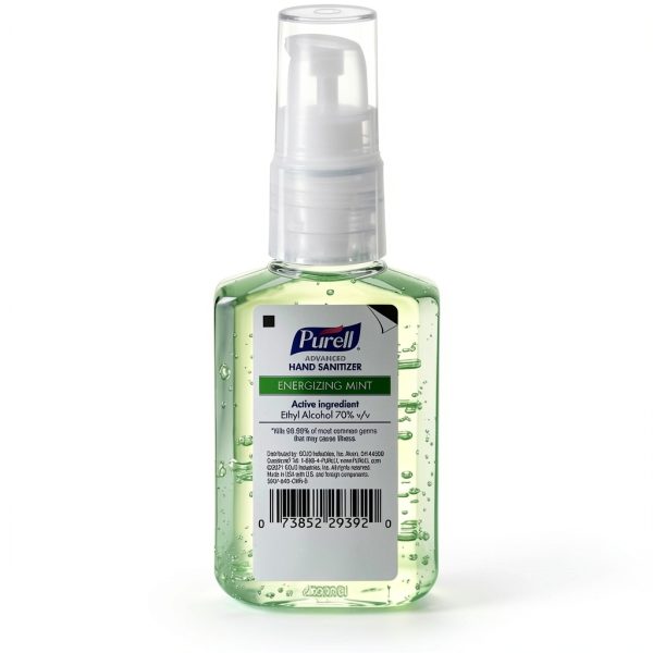 Purell Advanced Hand Sanitizer Gel Mint Oils 2 fl oz Pump 6-Pack-6