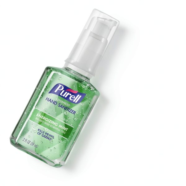 Purell Advanced Hand Sanitizer Gel Mint Oils 2 fl oz Pump 6-Pack-4