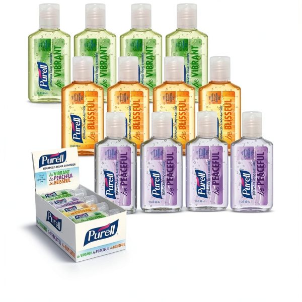 PURELL Hand Sanitizer Gel with Essential Oils 1 fl oz Pack of 12-1